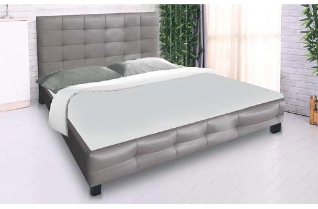 Κρεβάτι Fidel Cappucino E8053,3 215X168X107 cm Διπλό Τεχνόδερμα