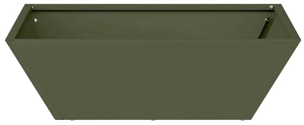 vidaXL Σετ Γλαστρών Κήπου 5 τμχ Μανταρινιάς 50x50x15 εκ Ατσάλι