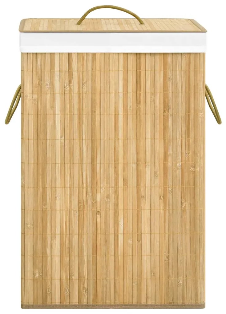 vidaXL Καλάθι Άπλυτων με 2 Τμήματα 72 Λίτρα από Μπαμπού
