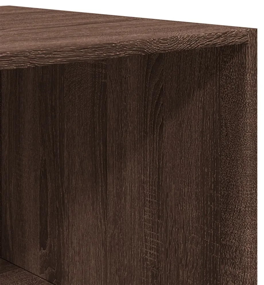 vidaXL Ντουλάπα Καφέ Δρυς 100x50x200 εκ. από Επεξεργασμένο Ξύλο