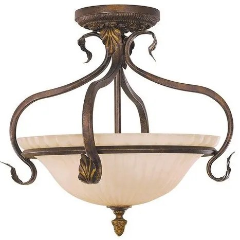 Πλαφονιέρα Φωτιστικό Οροφής 3xE27 Καφέ Sonoma Valley FE-SONOMAVALLEY-SF Elstead Lighting-FE-SONOMAVALLEY-SF-Καφέ FE-SONOMAVALLEY-SF