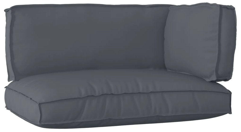 vidaXL Σετ Μαξιλαριών Πάγου 3 pcs Ανθρακί 120 x 80 x 12 cm