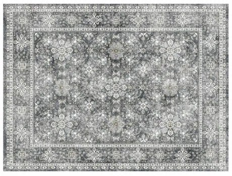 VEVOR Large Area Rug 8x10 ft Anti-Skid and Tear-Resistant Floor Mat Vintage Gray