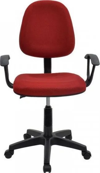 Καρέκλα Γραφείου BASIC Κόκκινο Ύφασμα 55x48x82-94cm - 14990132