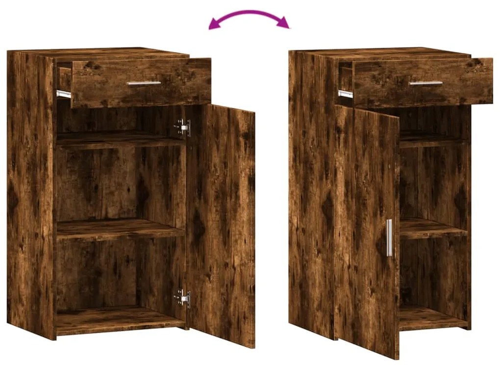 vidaXL Ντουλάπι Καπνιστή Δρυς 50x42,5x93 εκ. από Επεξεργ. Ξύλο