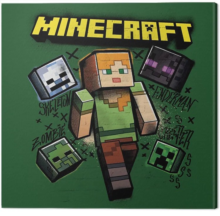 Εκτύπωση καμβά Minecraft - Alex