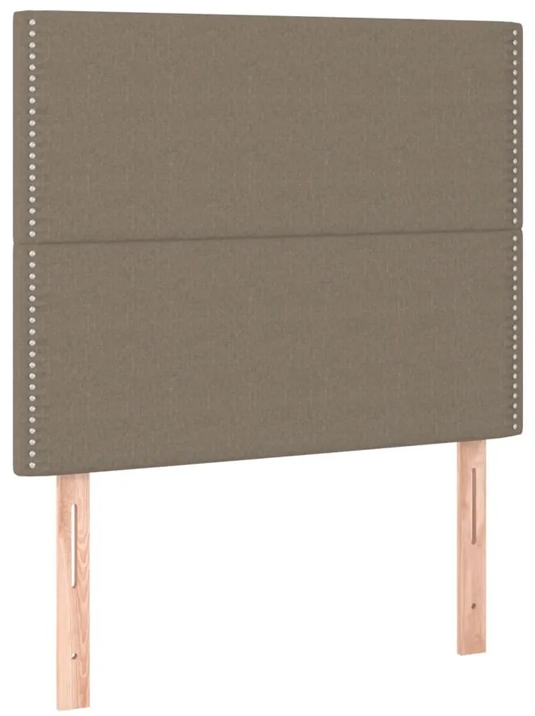 vidaXL Κεφαλάρια Κρεβατιού 2 τεμ. Taupe 80 x 5 x 78/88 εκ. Υφασμάτινο