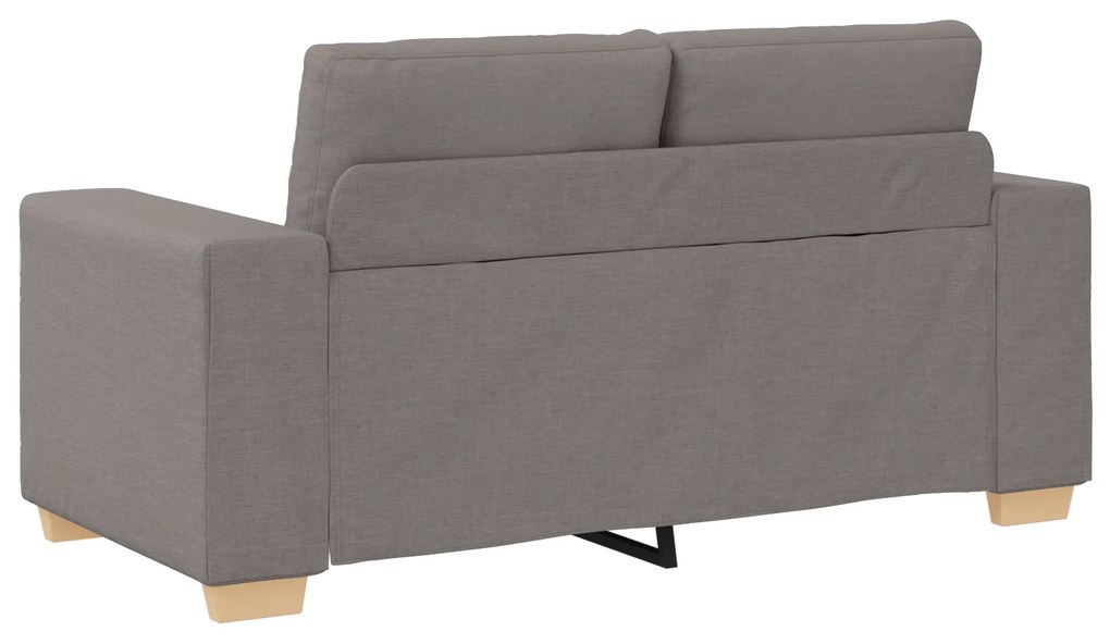 vidaXL Σετ Καναπέ με μαξιλάρι 2 pcs Taupe 221 x 78 x 80 εκ Ύφασμα