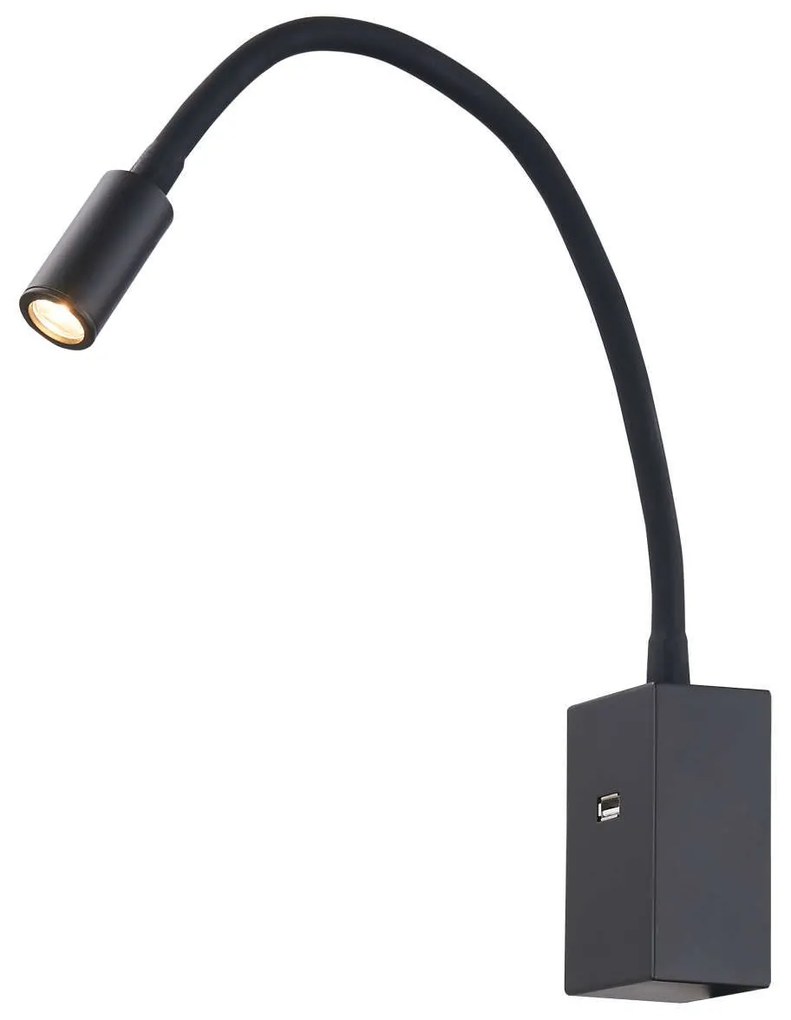 Φωτιστικό Τοίχου-Απλίκα Led Black VK/04232/B/W VKLed Aluminium