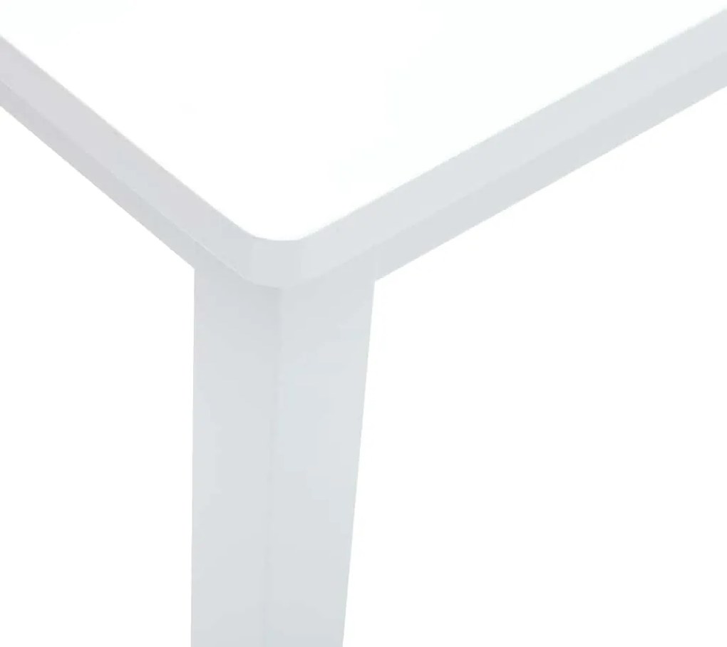 Πάγκος vidaXL 110 cm Λευκό μασίφ ξύλο καουτσούκ