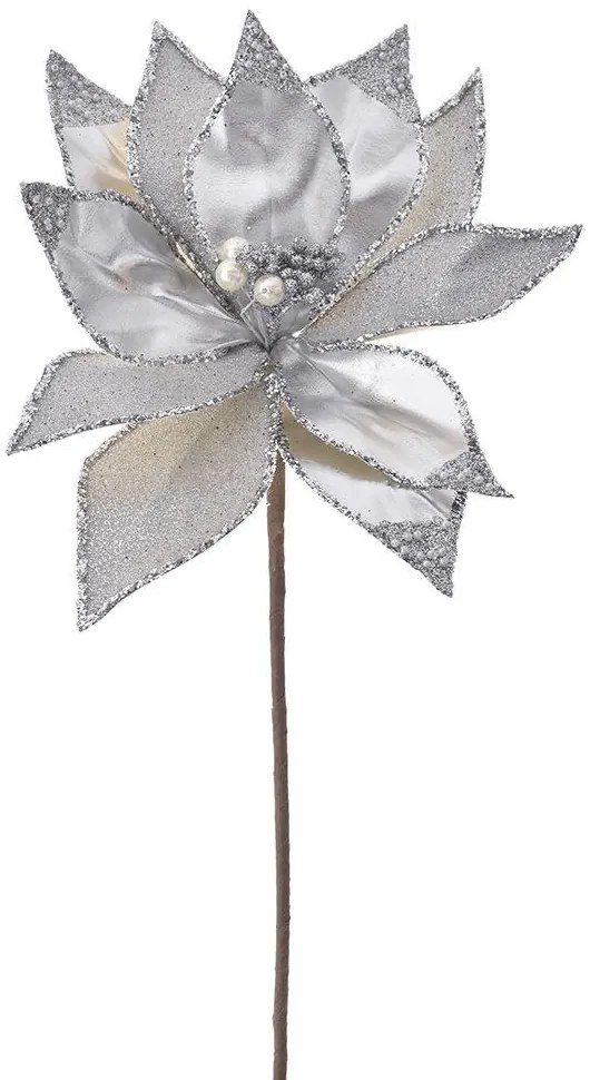 Λουλούδι - Κλαδί Αλεξανδρινό 79215 Φ25x55cm Silver-Gold