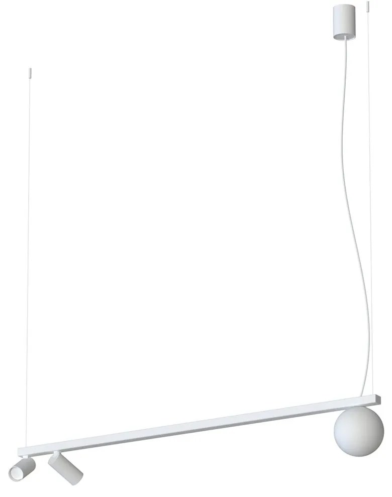 Φωτιστικό Οροφής Fourty 11445 12-16.5x101-107x160cm 10W White Nowodvorski