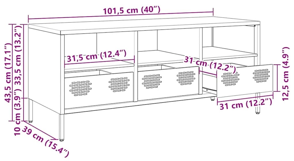 ΈΠΙΠΛΟ ΤΗΛΕΟΡΑΣΗΣ ΛΕΥΚΟ 101,5X39X43,5 ΕΚ. ΑΤΣΑΛΙ ΨΥΧΡΗΣ ΈΛΑΣΗΣ 851327