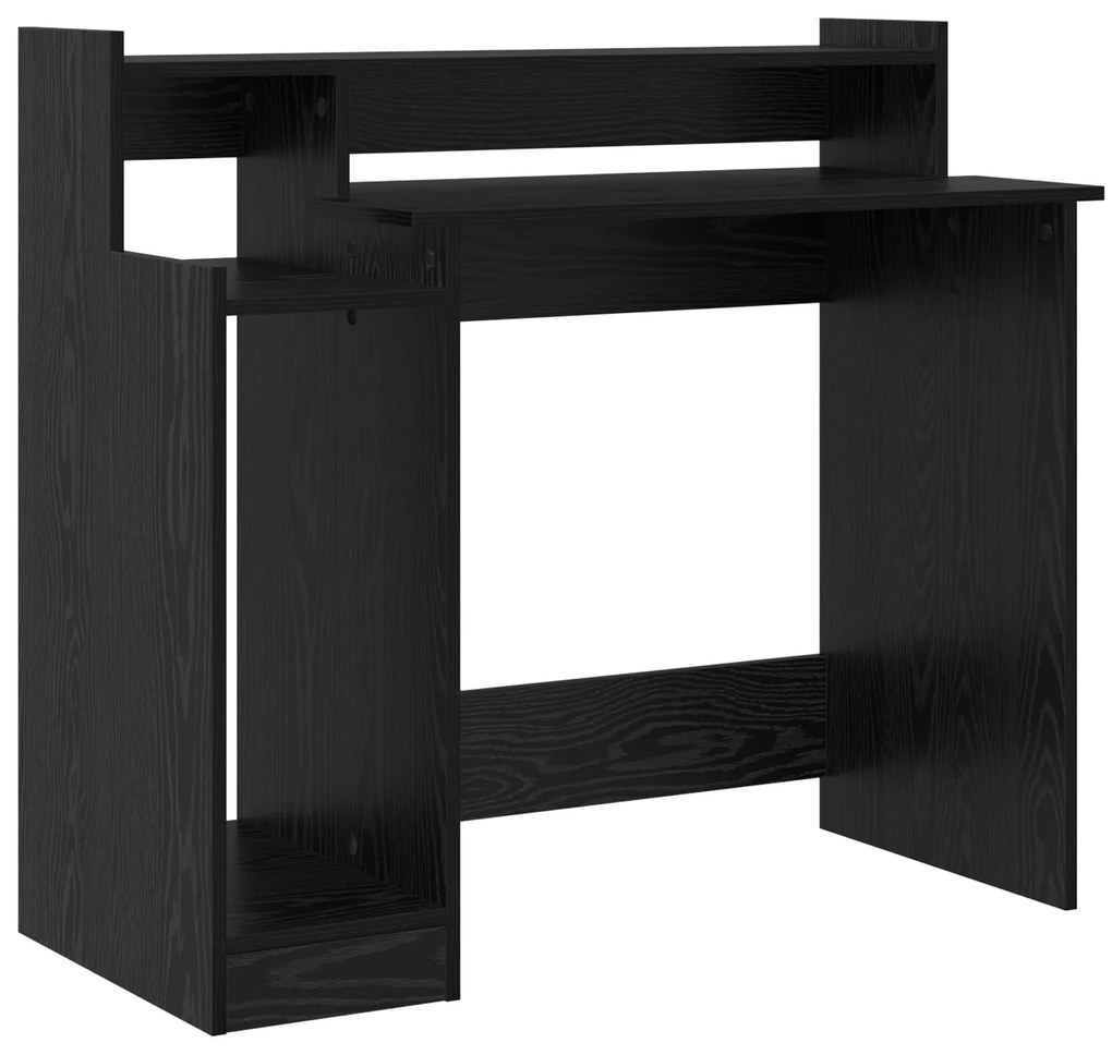 vidaXL Γραφείο Μαύρη δρυς 97 x 45 x 90 εκ. Επεξεργασμένο ξύλο