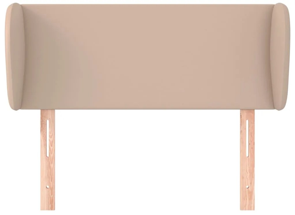 vidaXL Κεφαλάρι με Πτερύγια Καπουτσίνο 93x23x78/88 εκ. Συνθετικό Δέρμα