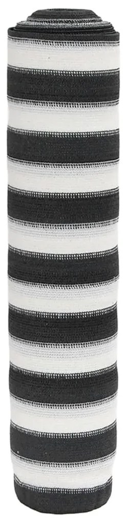 vidaXL Δίχτυ Σκίασης Ανθρακί/Λευκό 1,5 x 25 μ. από HDPE 195 γρ./μ²