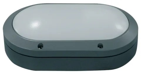 Απλίκα Φωτιστικό Τοίχου Οβάλ E27 40W IP54 ACA-HI4032GDS-Γκρι HI4032GDS