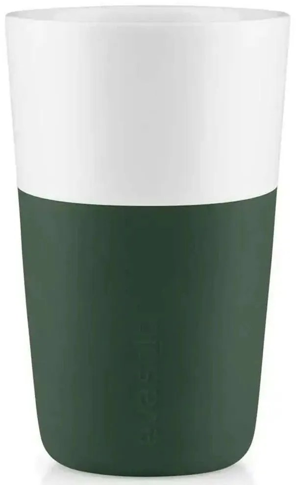 Φλυτζάνια Latte Πορσελάνινα (Σετ 2Τμχ) 501131 360ml Emerald Green Eva Solo Πορσελάνη,Σιλικόνη