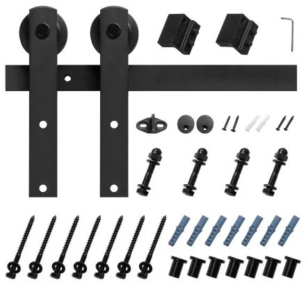VEVOR 10FT Sliding Barn Door Hardware Kit for Single Sliding Barn Door I-shape