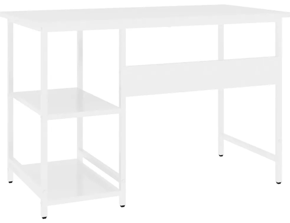 vidaXL Γραφείο Υπολογιστή Λευκό 105 x 55 x 72 εκ. από MDF και Μέταλλο
