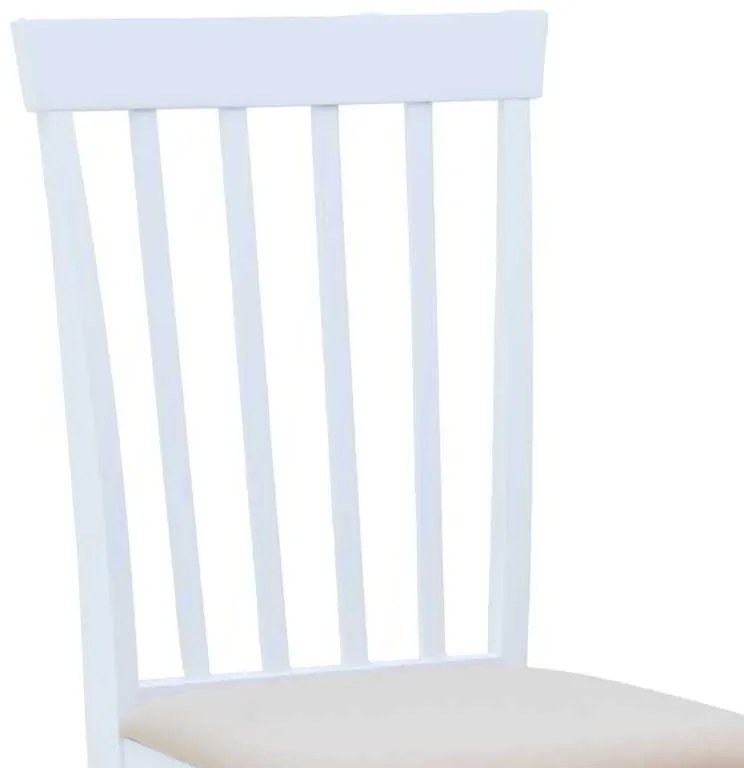 Καρέκλα Houston pakoworld σε λευκή απόχρωση 40x49x94εκ