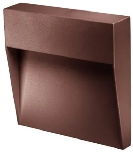 Απλίκα Φωτιστικό Τοίχου Led Corten Bilbao Squared BILBAO6CQ Bot Lighting-BILBAO6CQ-Καφέ BILBAO6CQ