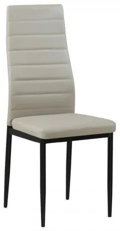 JETTA καρέκλα Βαφή Μαύρη/Pu Cappuccino 40x50x95 cm ΕΜ966Β,96