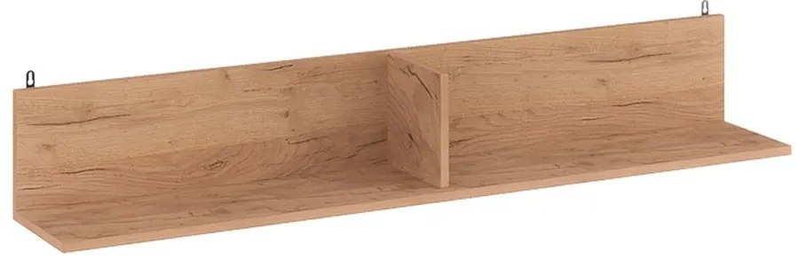 Ραφιέρα Τοίχου Drowel 130x21,6x20cm Oak