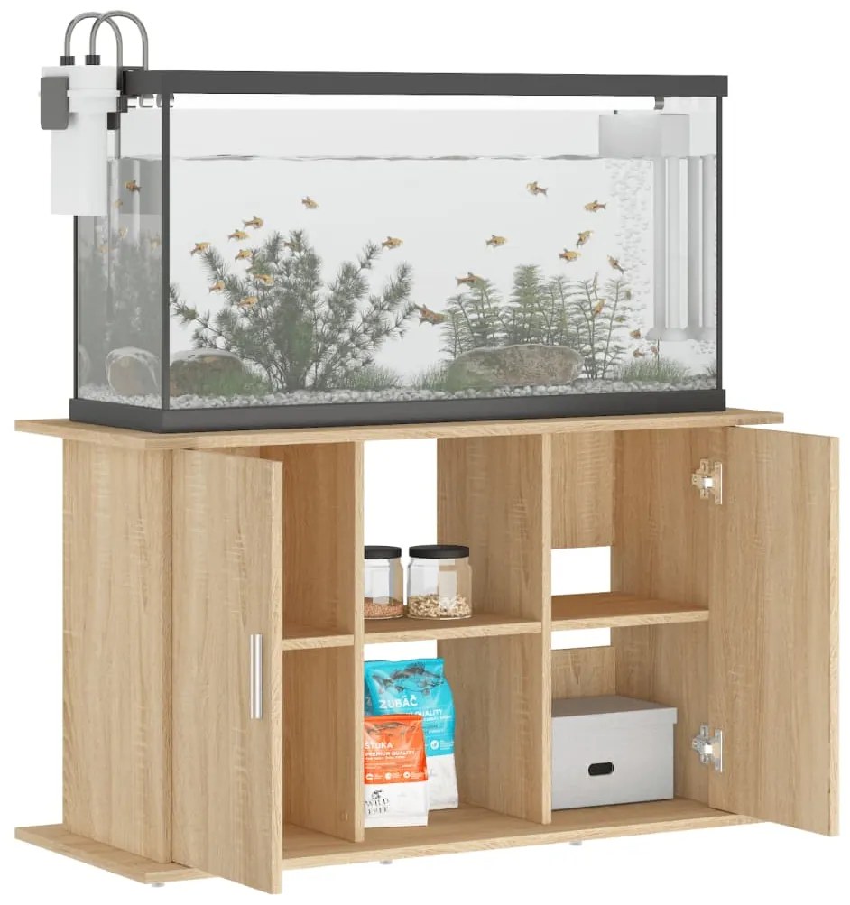 vidaXL Βάση Ενυδρείου Sonoma Δρυς 101x41x58 εκ. από Επεξεργασμένο Ξύλο