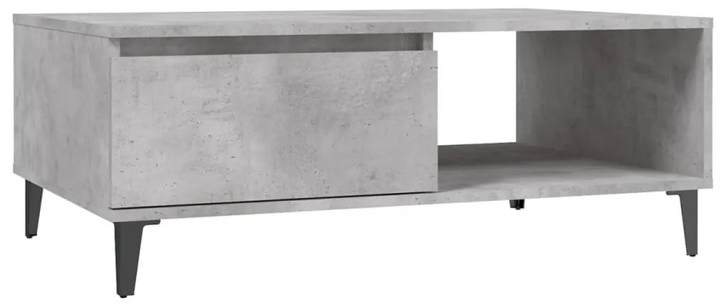 vidaXL Τραπεζάκι Σαλονιού Γκρι Σκυρ. 90x60x35 εκ. Επεξεργασμένο Ξύλο