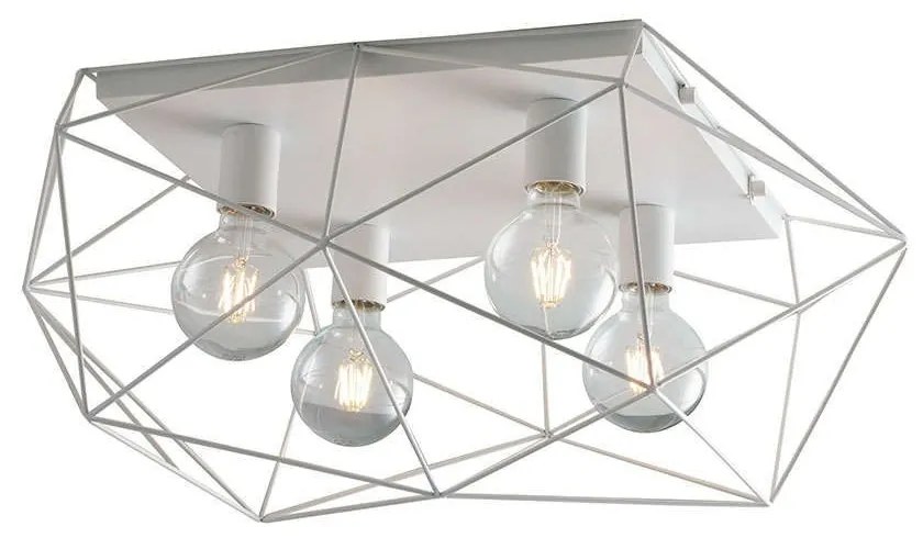 Φωτιστικό Οροφής - Πλαφονιέρα I-Abraxas-PL4 Bco White Luce Ambiente Design Metal