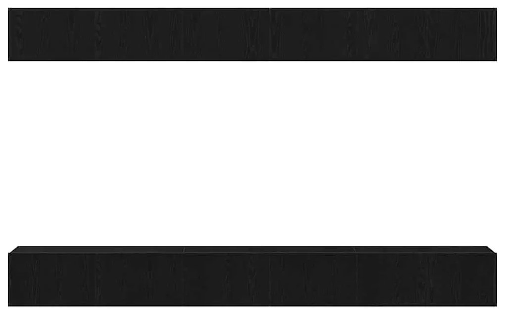 vidaXL Σετ επίπλου τηλεόρασης 6 pcs Μαύρη δρυς 100 x 30 x 30 cm