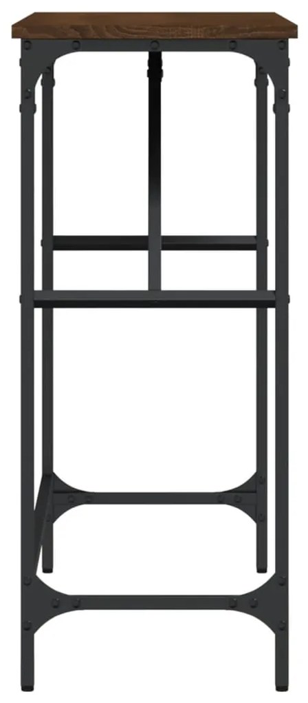 vidaXL Τραπέζι Κονσόλα Καφέ Δρυς 100x32x75 εκ. Επεξεργασμένο Ξύλο