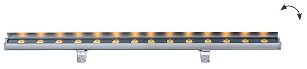 Προβολέας Γραμμικός Wall Washer Trick 4234800 LED 13W 907Lm 50x8cm Dark Grey Viokef