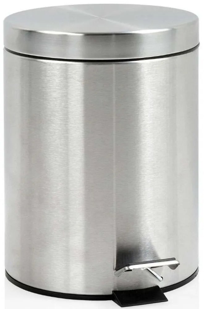 Κάδος Απορριμμάτων Mirror LBTAH-BA19298 Φ20,5x27,5cm 5lt Silver Andrea House Stainless Steel