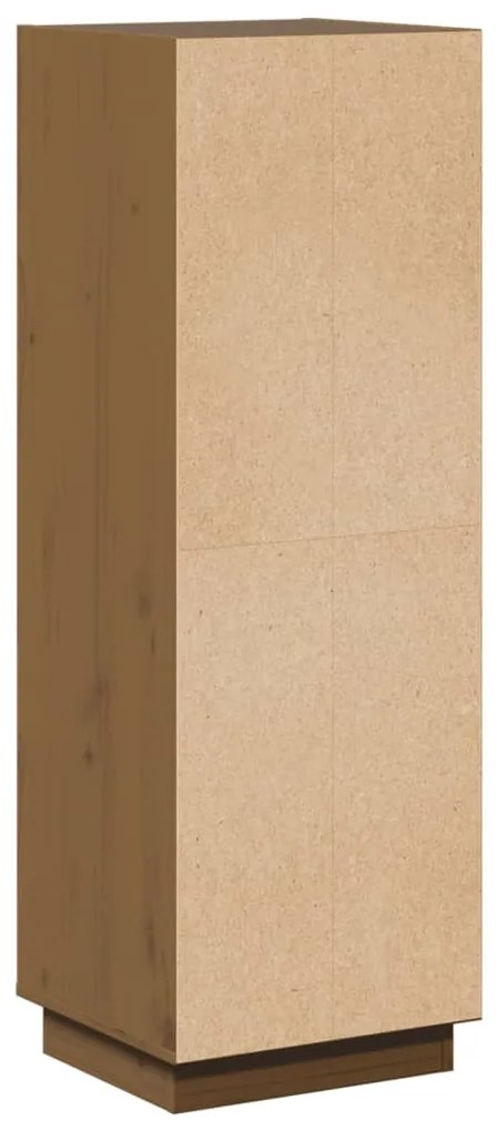 vidaXL Ντουλάπι Καφέ Μελί 37 x 34 x 110 εκ. από Μασίφ Ξύλο Πεύκου