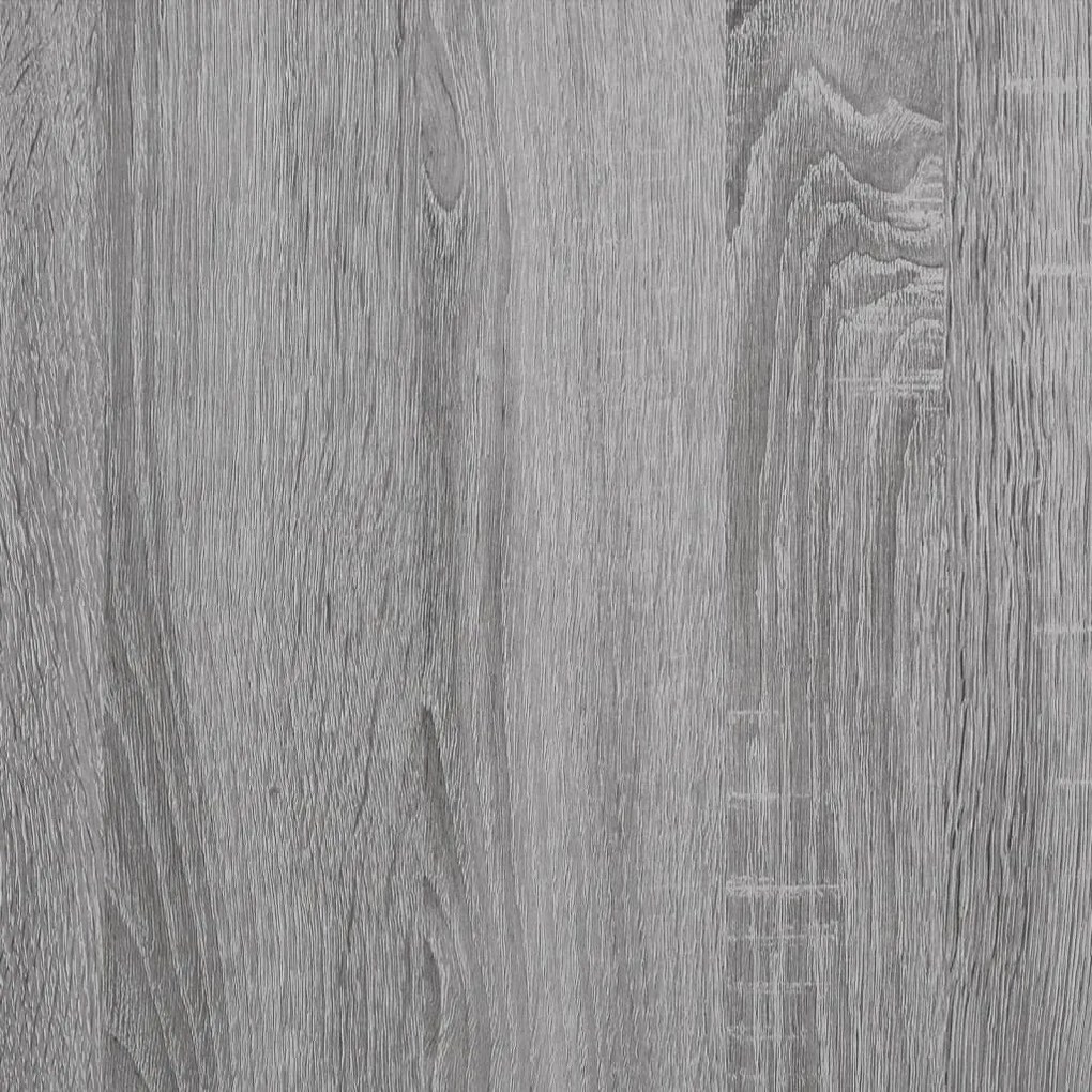 vidaXL Βιβλιοθήκη Γκρι Sonoma 97,5x29,5x100 εκ. από Επεξεργασμένο Ξύλο