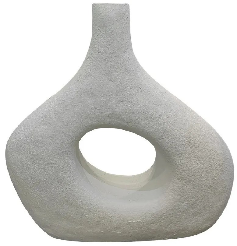 Επιδαπέδιο Βάζο Fiberclay Λευκό ESPIEL 17x62x72εκ. LOF102