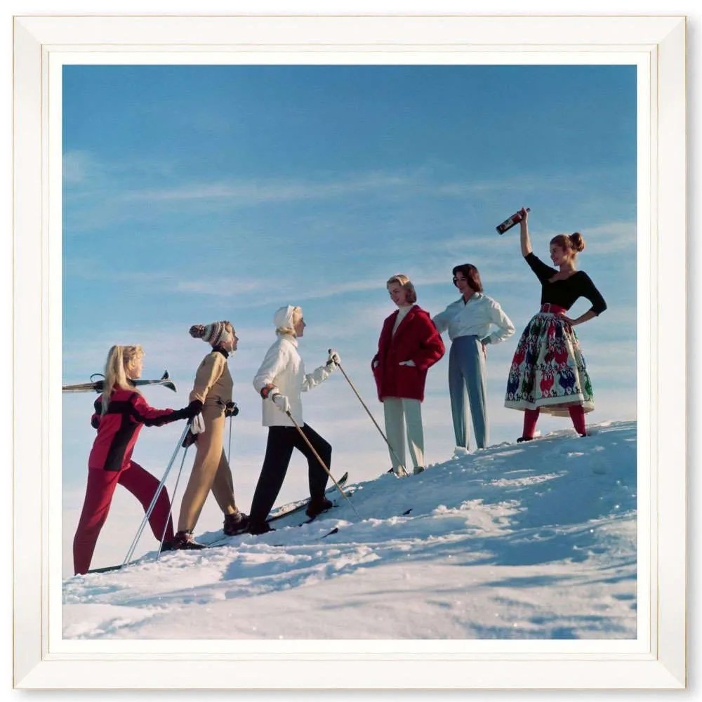 Κάδρο Après-Ski FA13450 70x70cm Multi MindTheGap Τετράγωνοι Wood, Glass