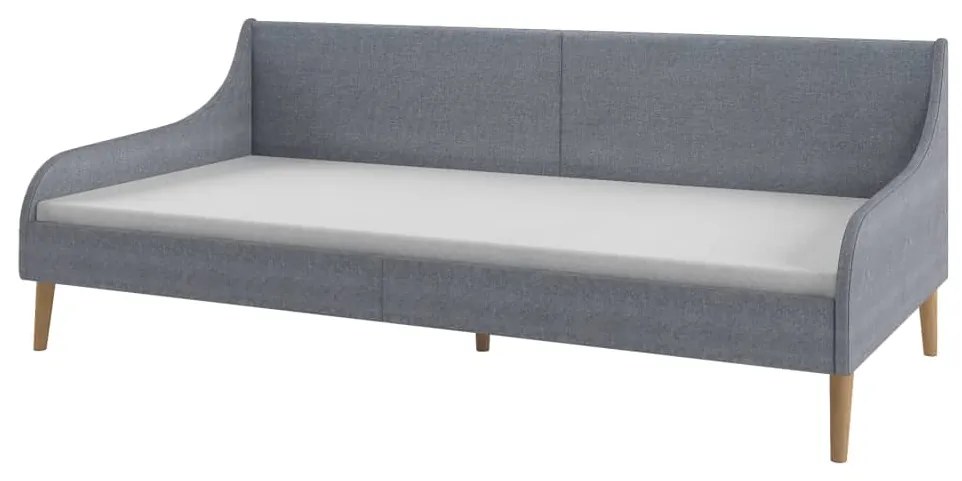 vidaXL Πλαίσιο Daybed Ανοιχτό Γκρι Υφασμάτινο + Στρώμα Αφρού Μνήμης