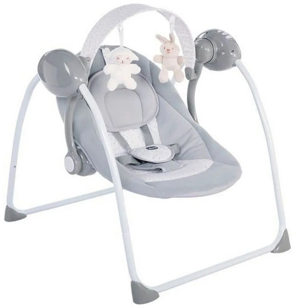 Κουνιστή Καρέκλα Chicco Relax &amp; Play Swing Γκρι Λευκό