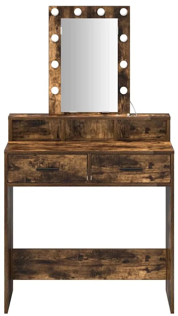 vidaXL Τραπέζι περιποίησης Καφέ 79 x 41 x 140 εκ. Επεξεργασμένο ξύλο