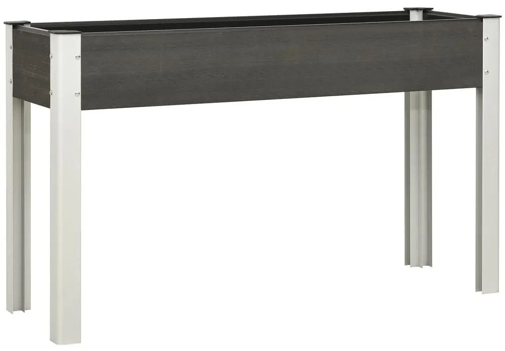 vidaXL Ζαρντινιέρα Κήπου Υπερυψωμένη Γκρι 120x 40 x 75 εκ. από WPC