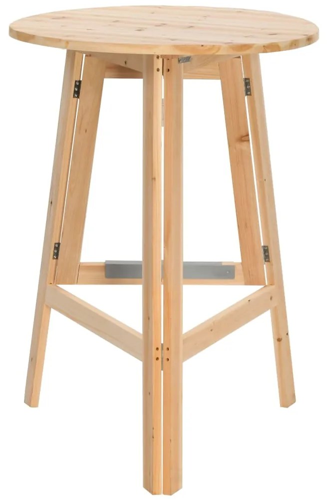 vidaXL Τραπέζι Μπαρ Πτυσσόμενο 78 εκ. από Ξύλο Ελάτης