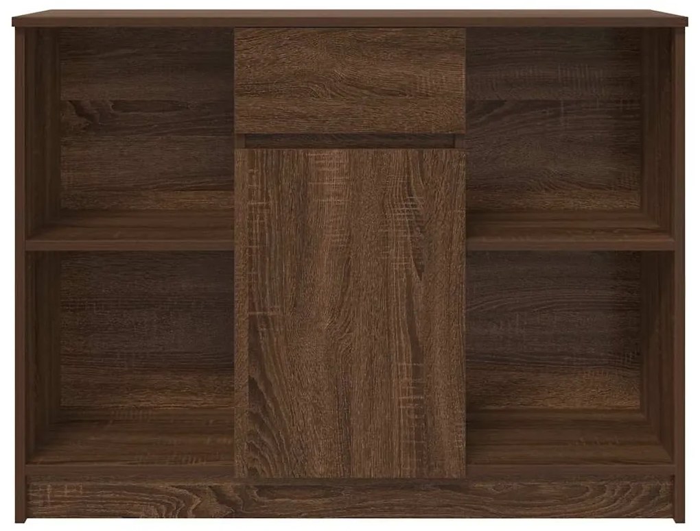 vidaXL Συρταριέρα με Συρτάρια καφέ δρυς 101x35x76 εκ. Επεξ. Ξύλο