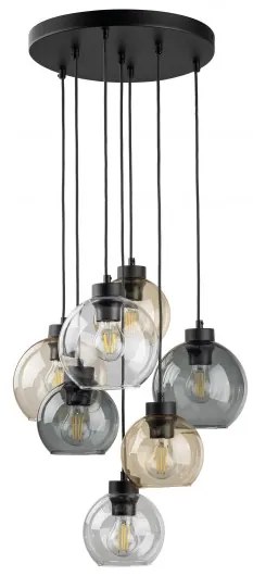 Κρεμαστό Φωτιστικό Οροφής 7xE27 Γυαλί Cubus TK Lighting 10246 Πολύχρωμο