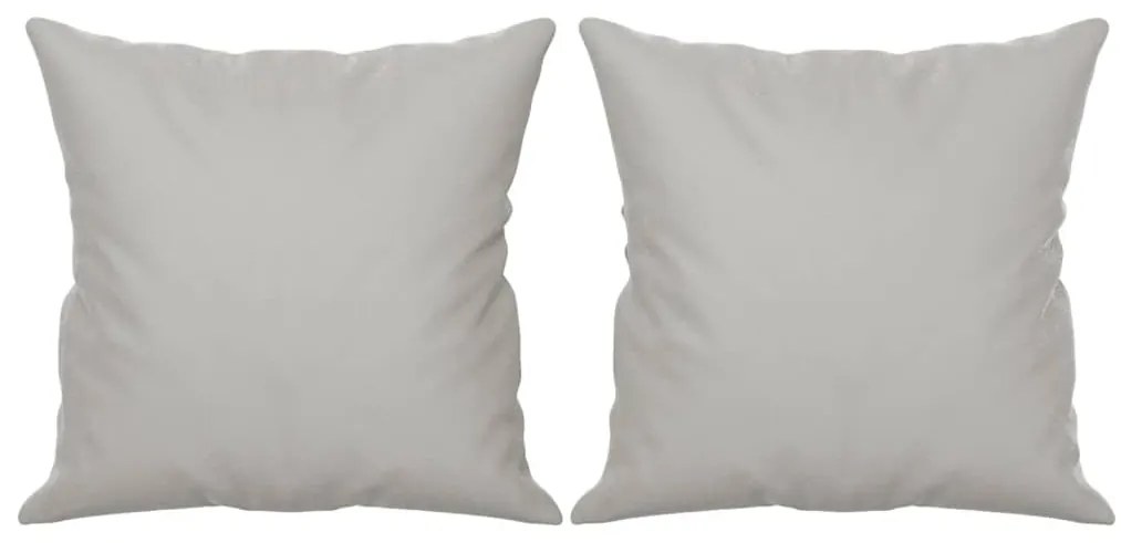 vidaXL Μαξιλάρια Διακοσμητικά 2 τεμ. Αν. Γκρι 40x40εκ Ύφασμα Μικροϊνών