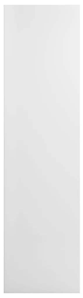 vidaXL Βιβλιοθήκη/Έπιπλο TV Γυαλιστερό Λευκό 36x30x143 εκ. Επεξ. Ξύλο