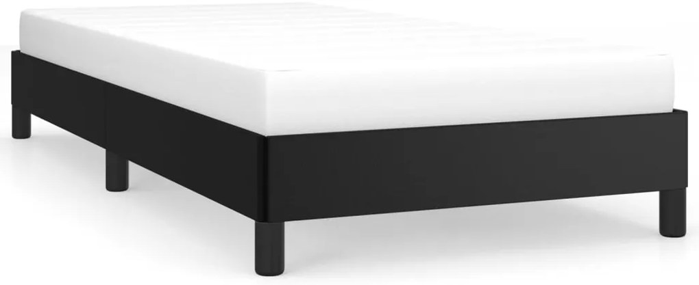 vidaXL Πλαίσιο Κρεβατιού Μαύρο 90x200 εκ. από Συνθετικό Δέρμα