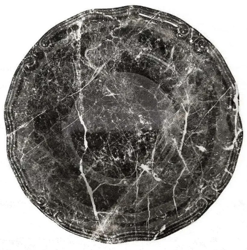 Πιατέλα Marble Στρογγυλή Rpm209K2 Φ33cm Black Espiel Ceramic